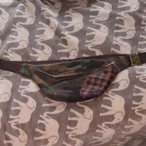 Sprayground Camouflage and Checkered Belt Bag